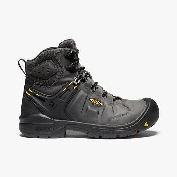 KEEN Dover 6" WP - Tmavo Siva Pracovne Cizmy Panske, KEEN221